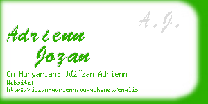 adrienn jozan business card